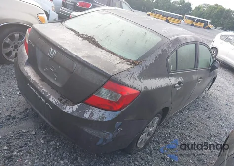 2012 Honda Civic Lx from USA, damaged, VIN 2HGFB2F55CH500496